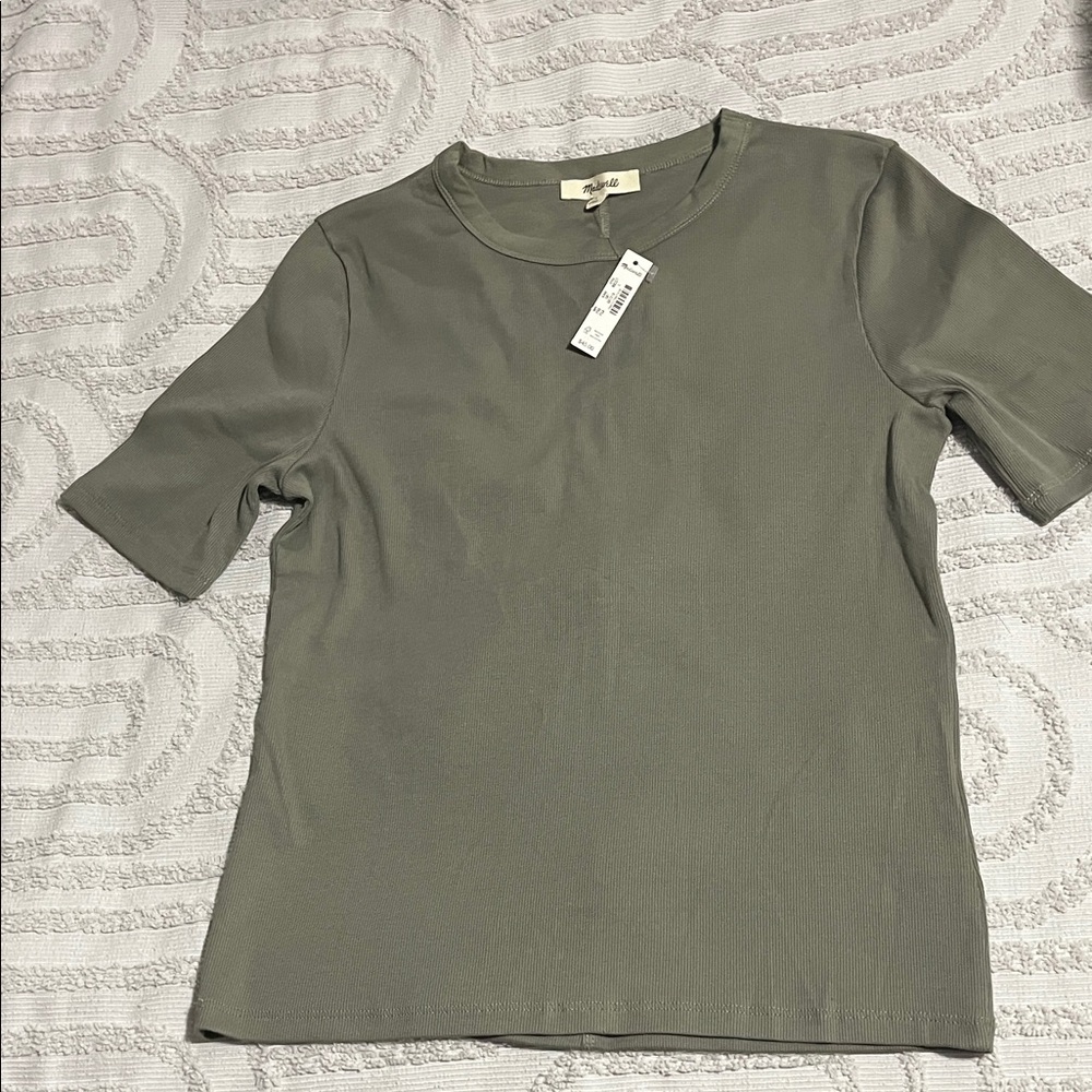 Madewell Olive Short Sleeve Tee
